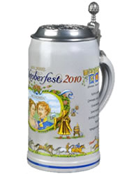 Jubiläumskrug 2010 - Wirtekrug 200 Jahre mit Zinndeckel (stein collection)